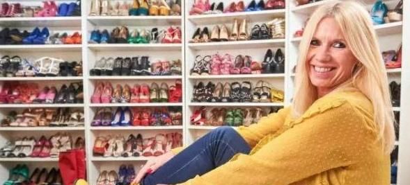 英国女子花25万元打造鞋墙，收藏400双高跟鞋，真正的败家！